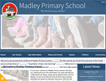 Tablet Screenshot of madleyprimaryschool.co.uk